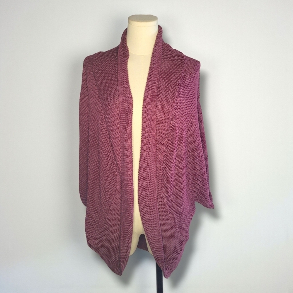 Lane Bryant - 18/20 Plum Open-Front Shrug - Picture 2 of 9